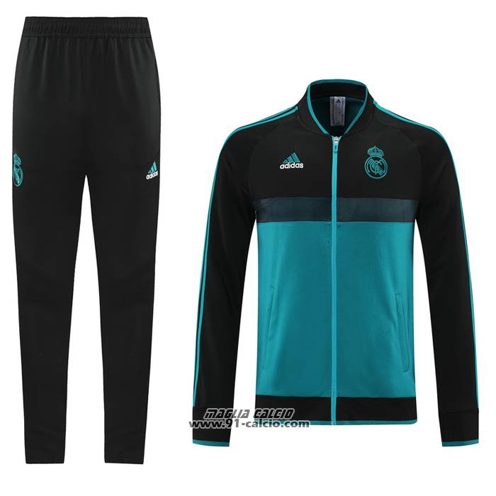 Tuta da Track Giacca Real Madrid 2021-2022 Blu e Nero